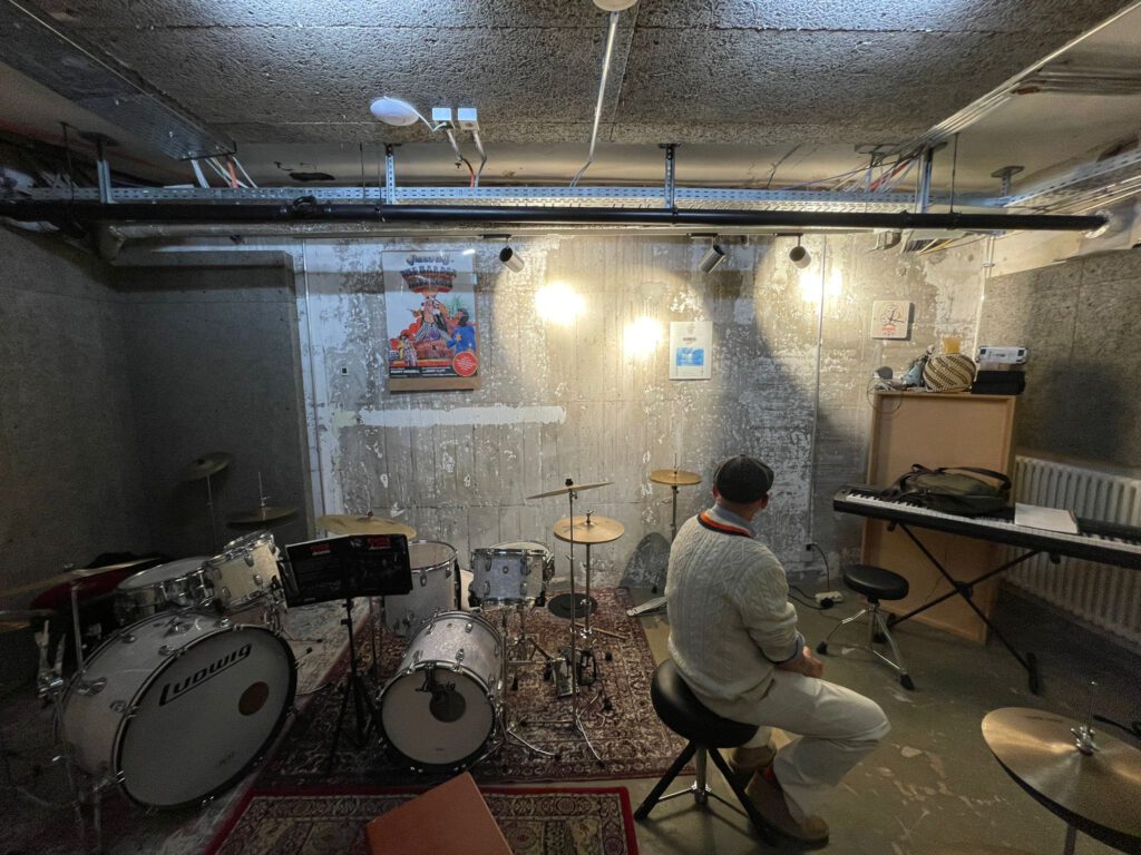 Drum Recording Studio im Bilker Bunker in Düsseldorf.